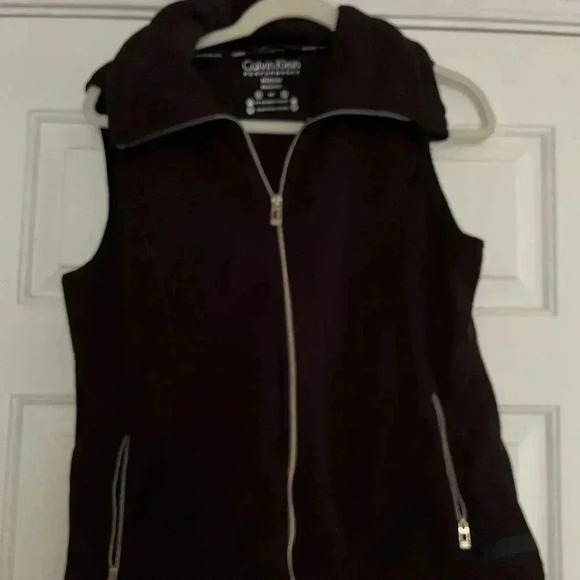Calvin Klein Fleece Vest Black Medium - Picture 8 of 8